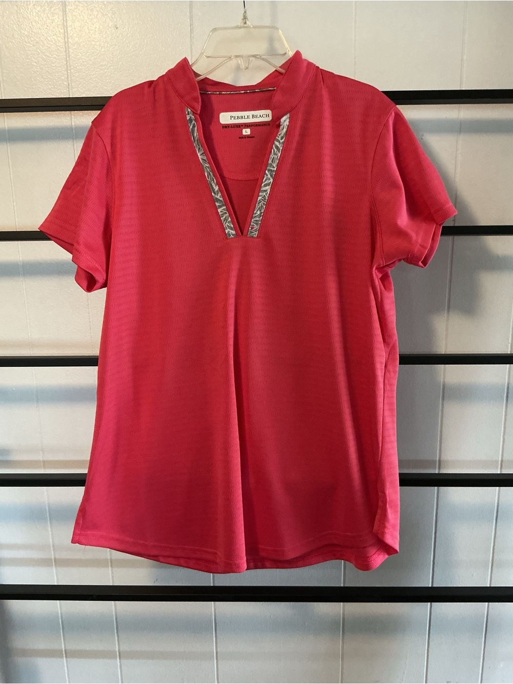 NWOT, EUC, Pebble Beach, Size Large, Women’s Golf Short Sleeve Shirt, C9